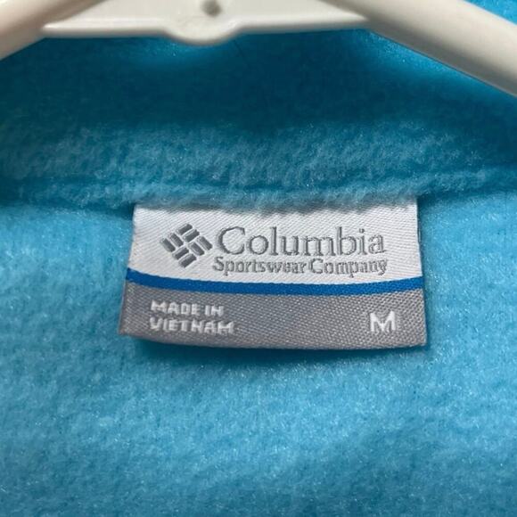 Columbia Fleece Full Zipper Vest Benton Springs Soft Medium Zip Hand Pockets - Picture 3 of 6